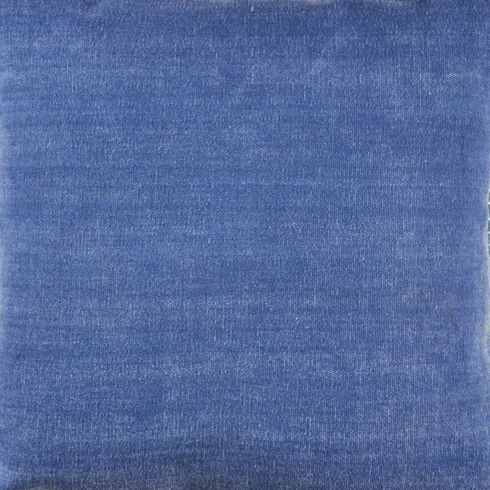 Embroidered Edge Bordered Solid Throw Pillow